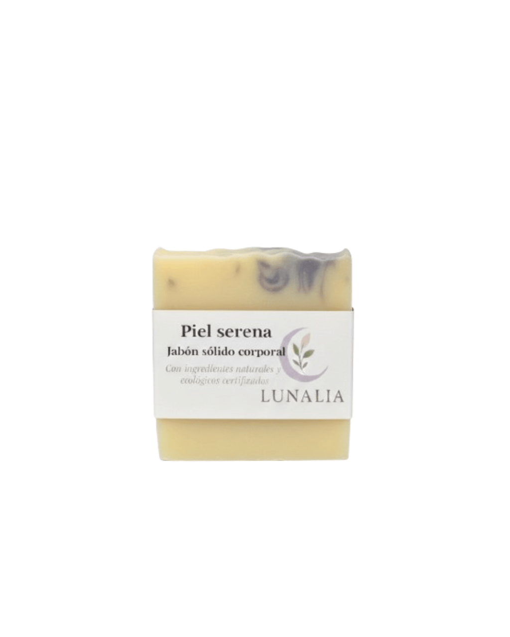 Jabón sólido corporal natural Piel serena con lavanda para limpieza suave
