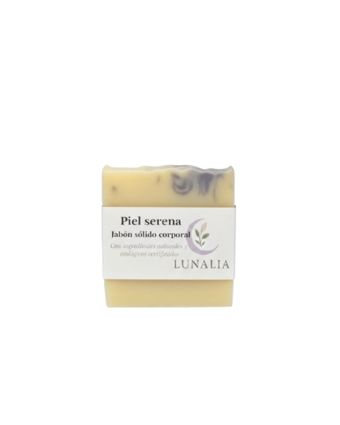 Jabón sólido corporal natural Piel serena con lavanda para limpieza suave