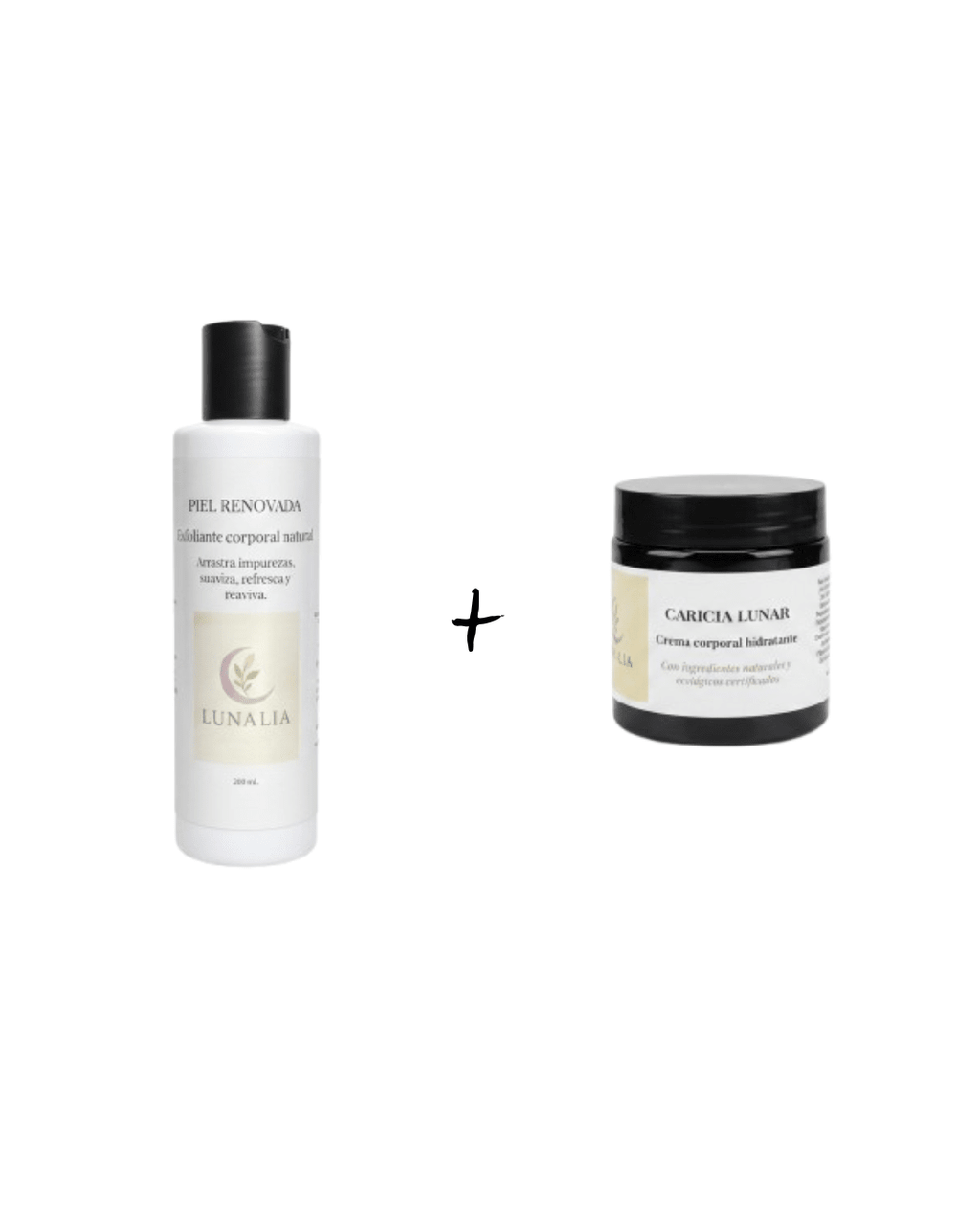 Ritual renovador con exfoliante y crema hidratante Lunalia para piel más suave y uniforme