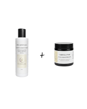 Ritual renovador con exfoliante y crema hidratante Lunalia para piel más suave y uniforme