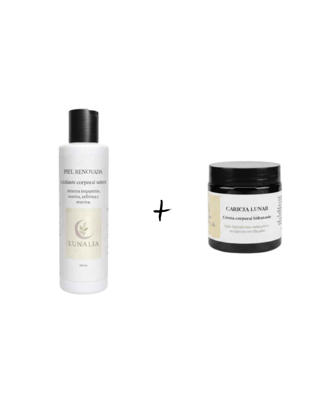 Ritual renovador con exfoliante y crema hidratante Lunalia para piel más suave y uniforme